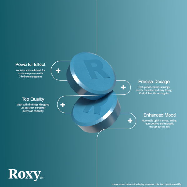 ROXY 7-HYDROXYMITRAGYNINE KRATOM TABLETS 16MG/30CT/JAR